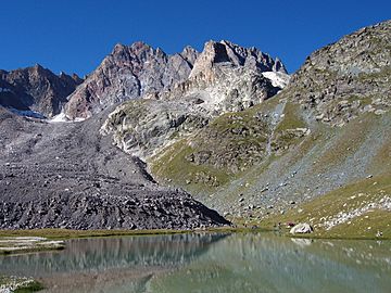 Aiguille de Chambeyron from Lake Marinet