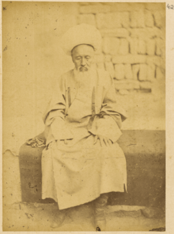 Chinese Mosque Official Wearing a Spherical Hat with a Tassel. Hami, Xinjiang, China, 1875 WDL1934