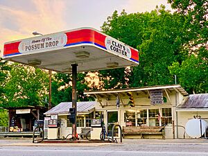 Clay's Corner, home of the Possum Drop, in Brasstown, N.C
