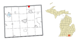Location within Lenawee County