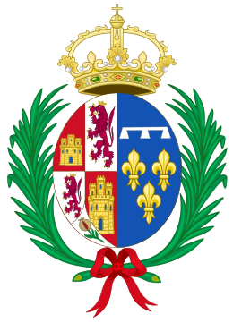 Coat of Arms of Marie Louise of Orléans, Queen Consort of Spain