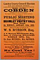 Cobden LCC poster 1889