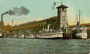 Colman Dock, Seattle WA, circa 1912