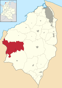 Location of the municipality and town of Luruaco in the Department of Atlántico