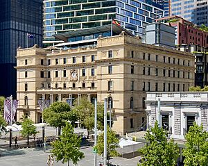 Customs House seen from Circular Quay railway station, Sydney, 2023, 02
