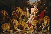 Daniel in the Lion's Den c1615 Peter Paul Rubens