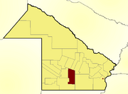 Location of San Lorenzo Department within Chaco Province