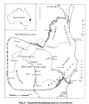 Dialect groups as described by githabal prople