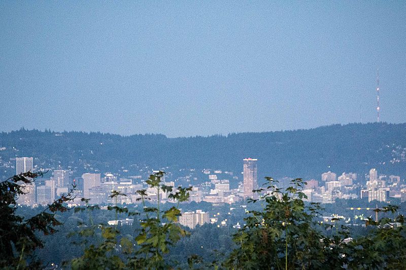 Downtown from Rocky Butte