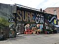 Entrance to Sure We Can, a non-profit redemption center based in Brooklyn, New York