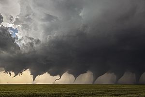 Evolution of a Tornado