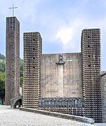 Exterior of Sanctuary of Arantzazu 03