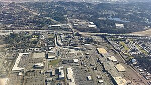 Federal Way Link station under construction Feb 2025