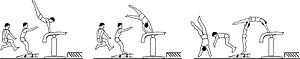 First flight phases of handspring, Tsukahara, and Yurchenko vaults