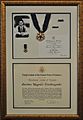 Gordon Hirabayashi's Presidential Medal of Freedom and certificate