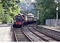 Haverthwaite Steam Railway loco arriving at Lakeside Windermere - geograph.org.uk - 290826