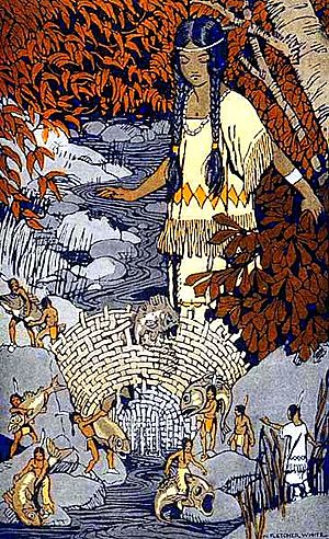How Morning Star Lost her Fish - from Stories the Iroquois Tell Their Children by Mabel Powers 1917