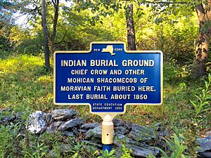 Indian Burial Ground NY State Roadside Marker