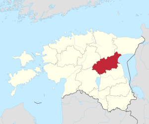 Location of Jõgeva County