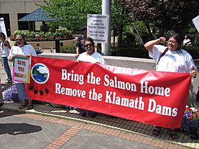 Klamath tribes dam removal demo