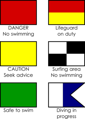 Lifeguard flags