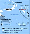 Location of Bougainville