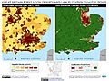 London, Great Britain Population Density and Low Elevation Coastal Zones (5457306673)