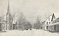 Main Street in Winter, Canaan, NH