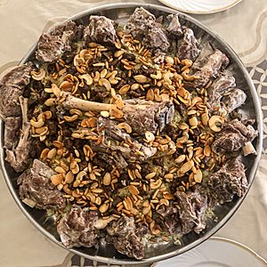 Mansaf, the traditional dish of Jordan