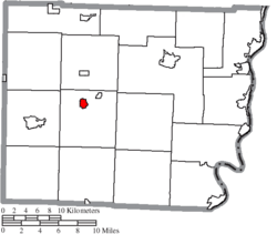 Location of Bethesda in Belmont County
