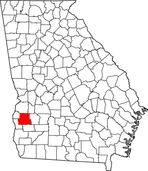 Map of Georgia highlighting Randolph County