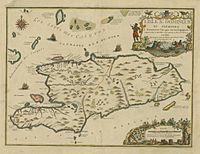 Map of Hispaniola