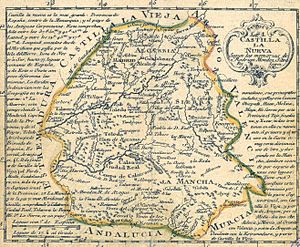Mapa de Castilla la Nueva-Tomas Lopez 1785