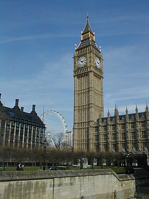 Parliament with Millennium Wheel in Background