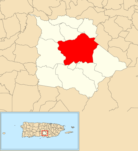 Image Pasto, Coamo, Puerto Rico, locator map