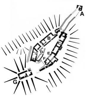 Plan of Okehampton Castle