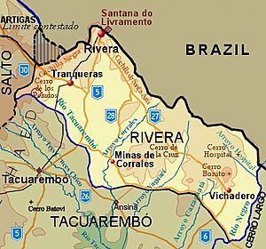 Rivera Department map