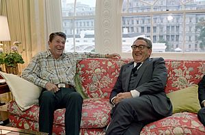 Ronald Reagan and Henry Kissinger