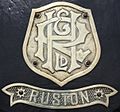 Ruston and Hornsby Roller Headstock Badge IMG 1841