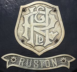 Ruston and Hornsby Roller Headstock Badge IMG 1841
