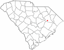 Location of Scranton in South Carolina