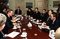 SD William Cohen meets with Jo Myong Rok in the Pentagon