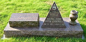 Seattle - Mount Pleasant Cemetery - grave of Bertha Pitts Campbell 01 (cropped).jpg