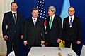 Secretary Kerry Poses for a Photo With Ukranian Opposition Leaders in Munich