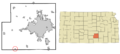 Sedgwick County Kansas Incorporated and Unincorporated areas Viola Highlighted