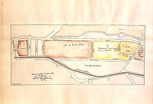 Site plan for the Museum of the Peaceful Arts, New York City