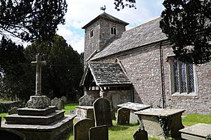 St Marys, Tregaer, Churchyard cross - geograph - 3440998.jpg