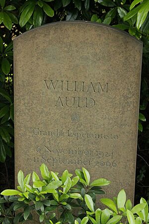The grave of William Auld, Dollar churchyard