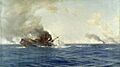 Thomas Jacques Somerscales, Sinking of 'The Scharnhorst' at the Battle of the Falkland Islands, 8 December 1914