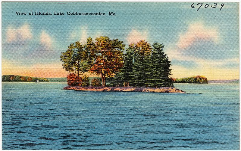 Image View of Islands, Lake Cobbosseecontee, Me (67039)